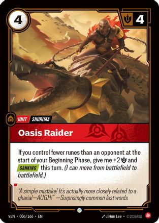 (006/166) Oasis Raider - Vendetta Foil