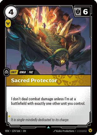 (129/166) Sacred Protector - Vendetta Foil