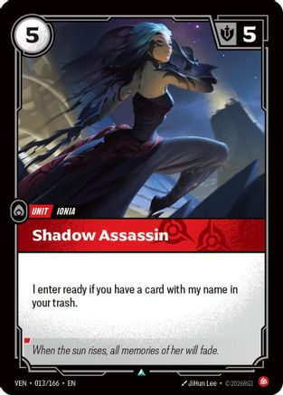 (013/166) Shadow Assassin - Vendetta Foil