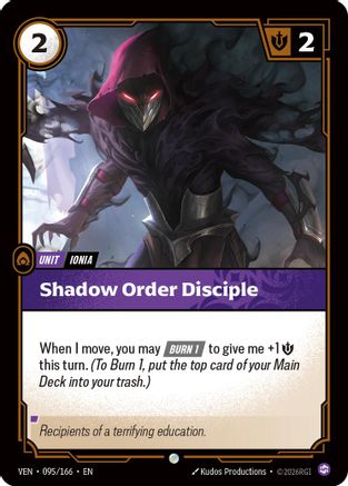 (095/166) Shadow Order Disciple - Vendetta Foil