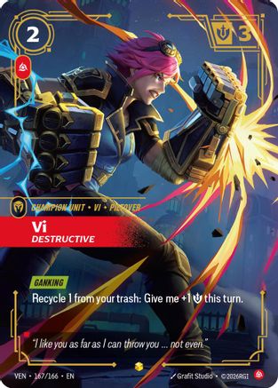 (167/166) Vi, Destructive - Vendetta Foil