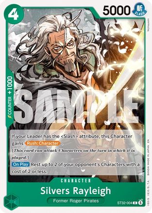 (ST32-004) Silvers Rayleigh - Starter Deck 32: GREEN Roronoa Zoro - Normal