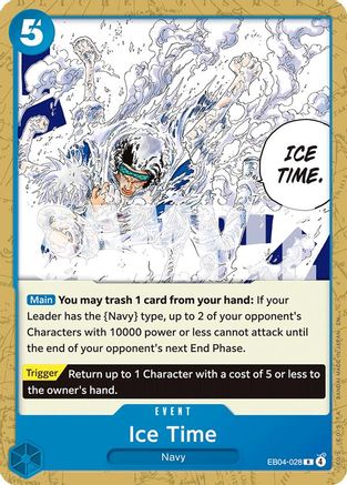 (EB04-028) Ice Time - Starter Deck 33: BLUE Kuzan - Normal