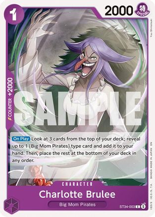 (ST34-003) Charlotte Brulee - Starter Deck 34: PURPLE Charlotte Katakuri - Normal