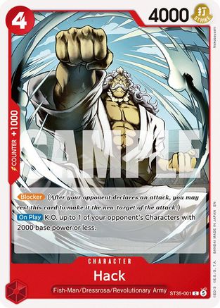 (ST35-001) Hack - Starter Deck 35: RED/BLACK Sabo - Normal