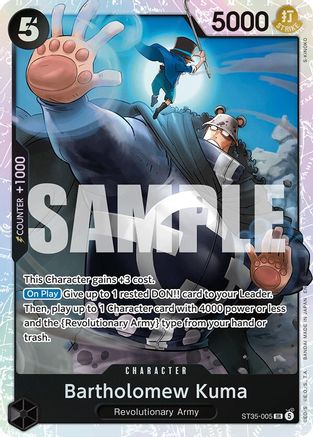 (ST35-005) Bartholomew Kuma - Starter Deck 35: RED/BLACK Sabo - Foil