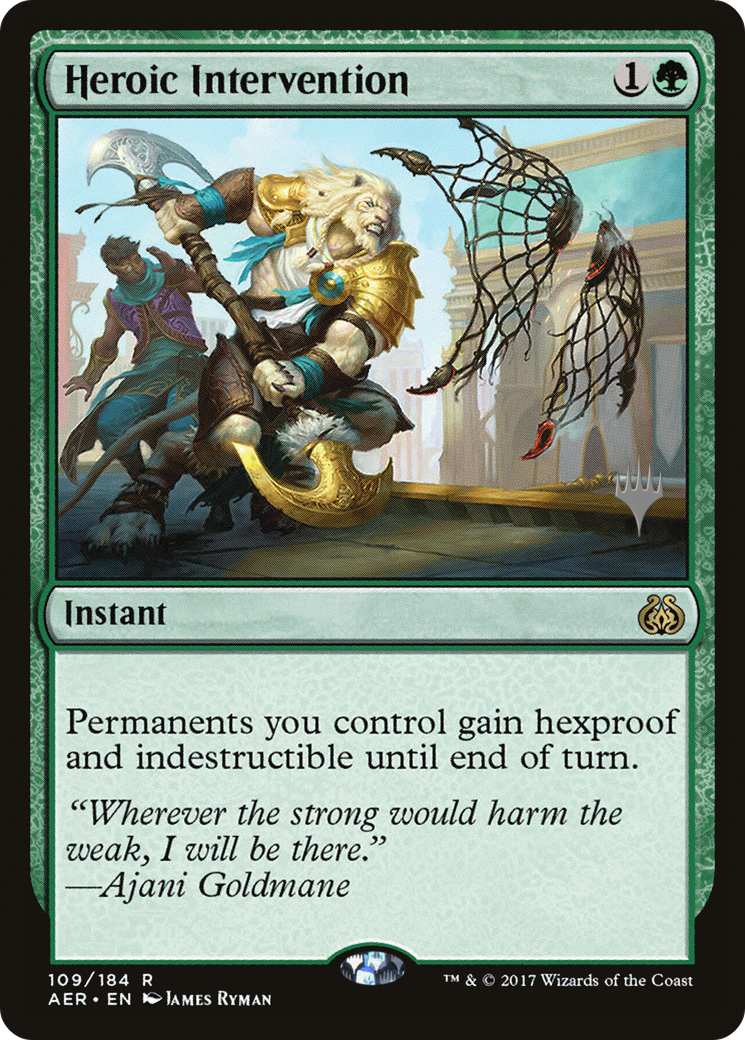 Heroic Intervention (PPTHB-109P) - Aether Revolt Promos (Promo Pack) Foil