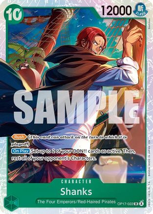 (OP17-022) Shanks (022) - The World's Strongest Warriors - Foil