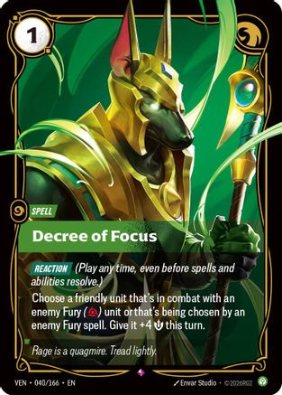 (040/166) Decree of Focus - Vendetta Foil