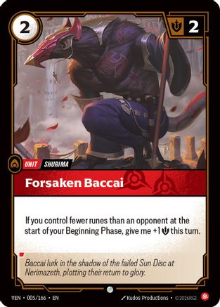 (005/166) Forsaken Baccai - Vendetta
