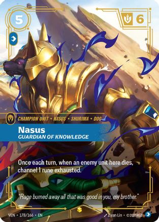 (178/166) Nasus - Guardian of Knowledge (Overnumbered) - Vendetta Foil