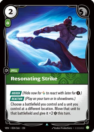(034/166) Resonating Strike - Vendetta