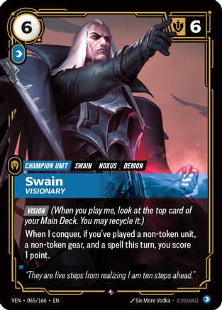 (065/166) Swain - Visionary - Vendetta Foil