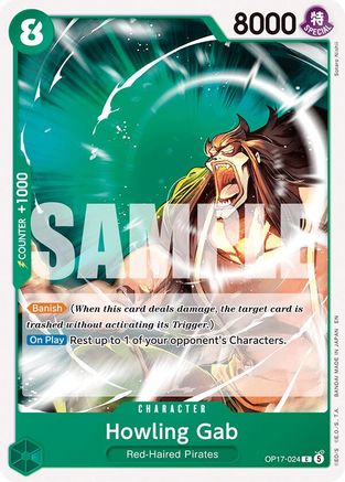 (OP17-024) Howling Gab - The World's Strongest Warriors - Normal
