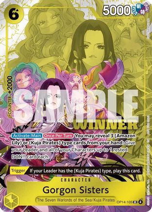 (OP14-105) Gorgon Sisters (Winner Pack 2026 Vol. 3) - One Piece Promotion Cards - Foil