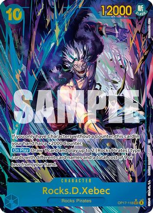 (OP17-118) Rocks.D.Xebec (118) (Alternate Art) - The World's Strongest Warriors - Foil