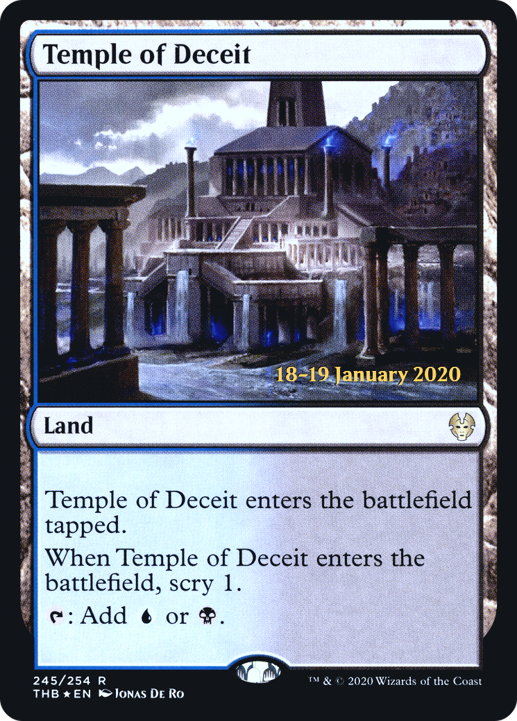 Temple of Deceit (PRE-245S) - Theros Beyond Death Promos (Prerelease) Foil