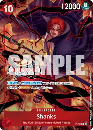 (P-097) Shanks (CS 26-27 Event Pack) - One Piece Promotion Cards - Foil
