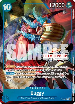 (P-098) Buggy (CS 26-27 Event Pack) - One Piece Promotion Cards - Foil
