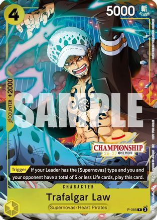 (P-088) Trafalgar Law (CS 26-27 Event Pack Finalist Ver.) - One Piece Promotion Cards - Foil