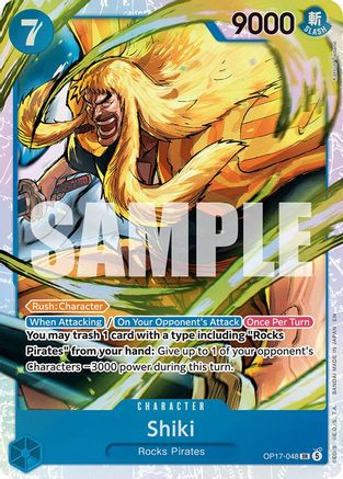 (OP17-048) Shiki (048) - The World's Strongest Warriors - Foil