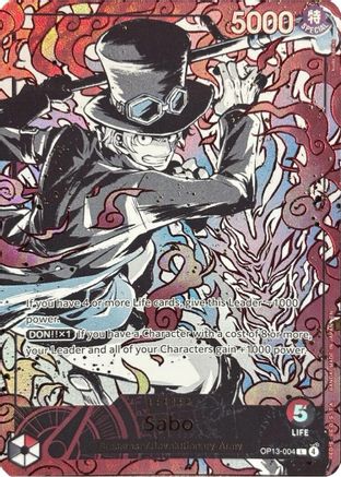 (OP13-004) Sabo (English Version 3rd Anniversary Set) - One Piece Promotion Cards - Foil
