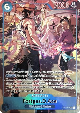 (OP13-119) Portgas.D.Ace (119) (English Version 3rd Anniversary Set) - One Piece Promotion Cards - Foil
