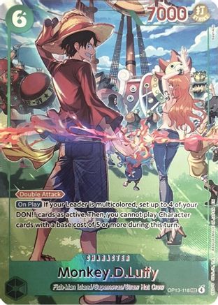 (OP13-118) Monkey.D.Luffy (118) (English Version 3rd Anniversary Set) - One Piece Promotion Cards - Foil