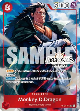 (OP07-015) Monkey.D.Dragon (Regional Participation Pack 2026 Vol.2) - One Piece Promotion Cards - Foil