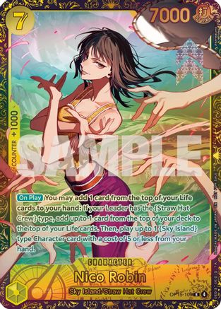 (OP15-109) Nico Robin (CS26-27 Regionals Season 2 Top 16) - One Piece Promotion Cards - Foil