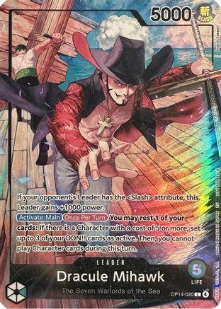 (OP14-020) Dracule Mihawk (2026 PSA Magazine Promo) - One Piece Promotion Cards - Foil