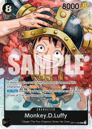 (OP17-093) Monkey.D.Luffy (093) - The World's Strongest Warriors - Foil