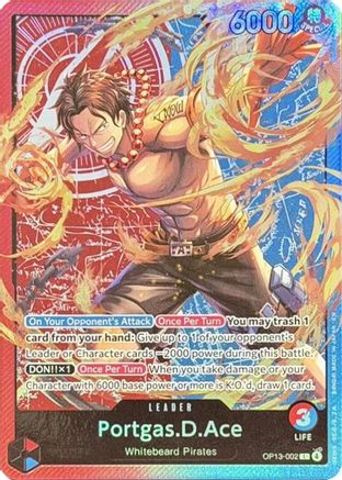 (OP13-002) Portgas.D.Ace (Sound Loader Ace and Sabo Edition 2026) - One Piece Promotion Cards - Foil