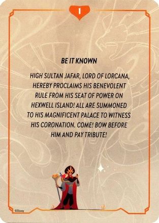 () Reign of Jafar Lore Card (1 of 19) - Reign of Jafar Normal