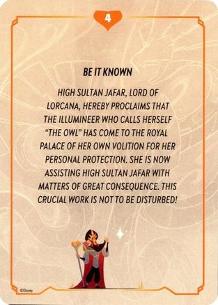 () Reign of Jafar Lore Card (4 of 19) - Reign of Jafar Normal