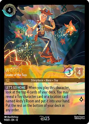 (009) Woody - Leader of the Toys - D23 Promos Holofoil