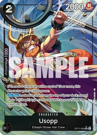 (OP17-080) Usopp (Alternate Art) - The World's Strongest Warriors - Foil