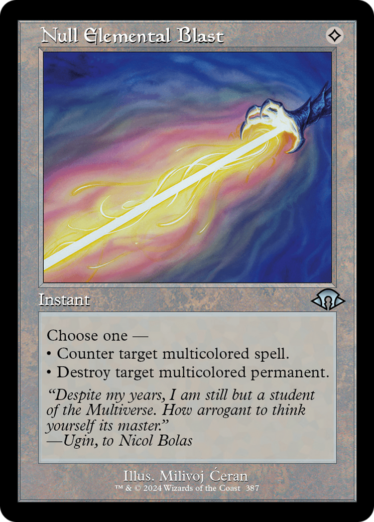 Null Elemental Blast (Retro Frame) (MH3-387) - Modern Horizons 3 Foil