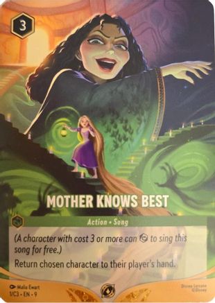 (001) Mother Knows Best - Disney Lorcana Promo Cards Normal