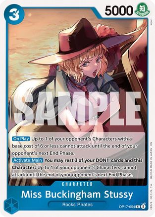 (OP17-054) Miss Buckingham Stussy - The World's Strongest Warriors - Foil