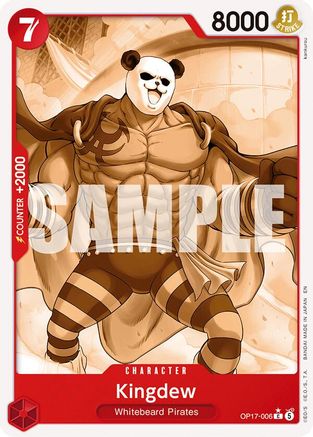 (OP17-006) Kingdew (Pandaman Art) - The World's Strongest Warriors - Normal