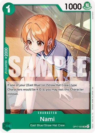 (OP17-023) Nami (023) - The World's Strongest Warriors - Normal