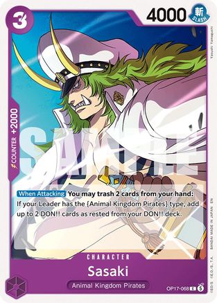 (OP17-068) Sasaki - The World's Strongest Warriors - Normal