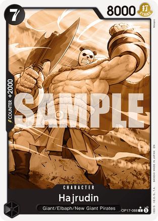 (OP17-088) Hajrudin (Pandaman Art) - The World's Strongest Warriors - Normal