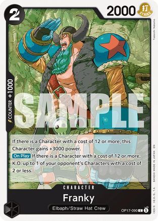 (OP17-090) Franky - The World's Strongest Warriors - Normal