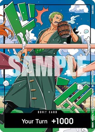 DON!! Card (World United) (Zoro) - One Piece Promotion Cards - Foil
