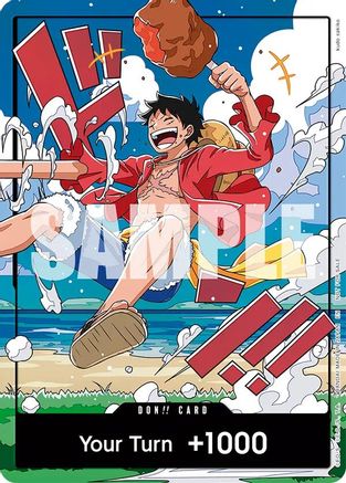 DON!! Card (World United) (Luffy) - One Piece Promotion Cards - Foil