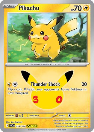 Pikachu (23/128) - ME 30th Celebration Holofoil - None