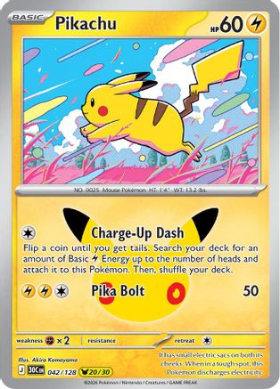 Pikachu (42/128) - ME 30th Celebration Holofoil - None