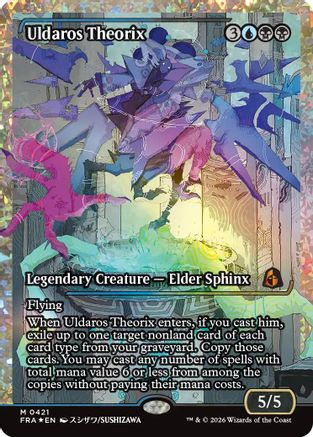 Uldaros Theorix (Showcase) (Fracture Foil) (0421) (FRA-421) - Reality Fracture Foil